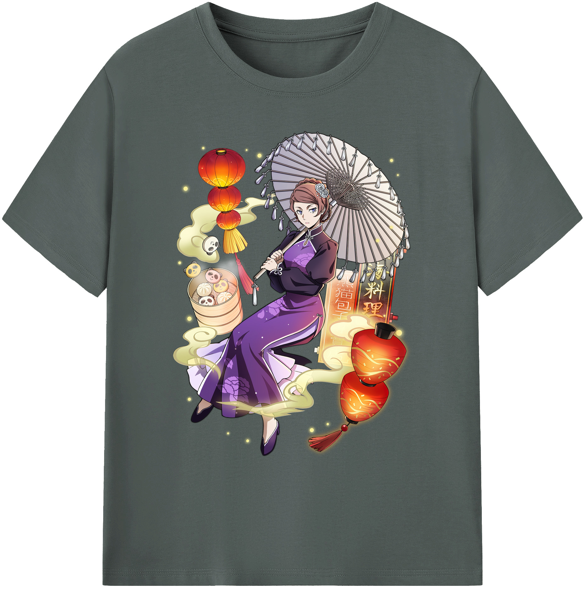 （画像用） 文豪ストレイドッグス Bungo Stray Dogs 綿100％ メンズ半袖Tシャツ｜肌触りやわらか＆通気性